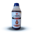 Foto de una botella de Aceite Van Beek para motores 2T de 1 Litro, un lubricante de alto rendimiento para motores de dos tiempos.