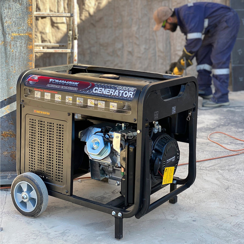 Generador 8.0Kva 30 Amperes de estructura militar de partida manual  con AVR Modelo TG8000 Tomahawk Power