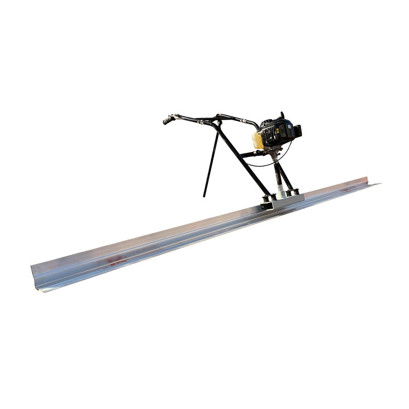 Regla alisadora de aluminio para Concreto de 1.8 metros de largo + Motor de 4 tiempos 1.8HP Modelo TvB6-T van Beek