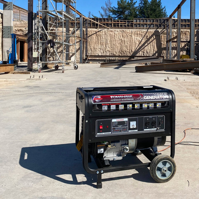 Generador 8.0Kva 30 Amperes de estructura militar de partida manual  con AVR Modelo TG8000 Tomahawk Power