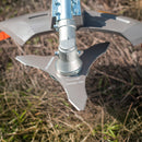 Orilladora desbrozadora profesional de arnés ergonómica y nivel de ruido bajo 1.7HP Modelo 3vB400 van Beek