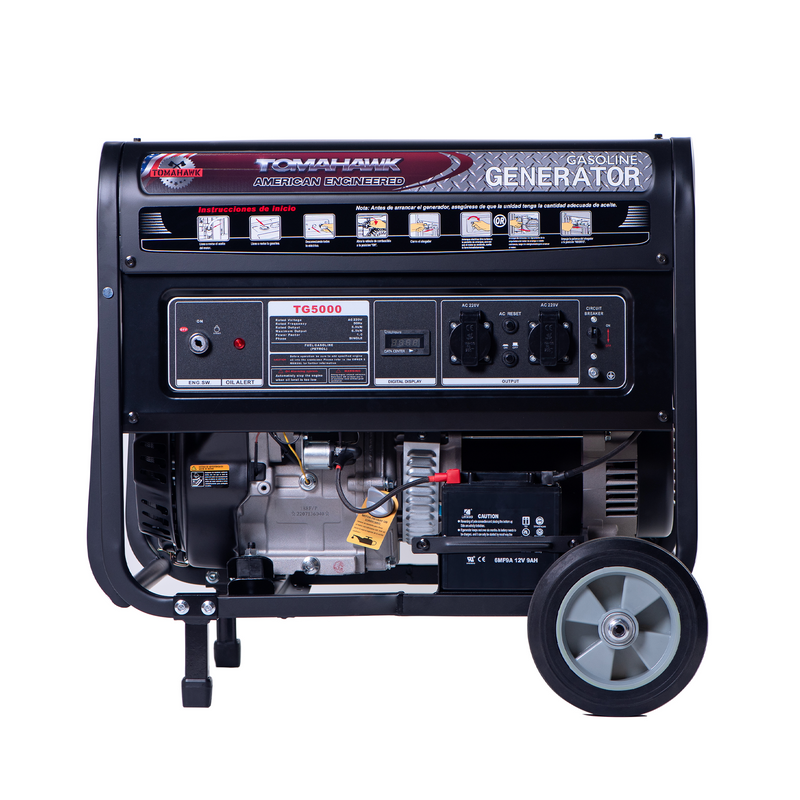 Generador 5.0Kva 21 Amperes de estructura militar y partida electrica  con AVR Modelo TG5000E Tomahawk Power