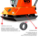 Placa Compactadora 6.1 HP fuerza de compactación de 1360 Kg Modelo HvB80 van Beek
