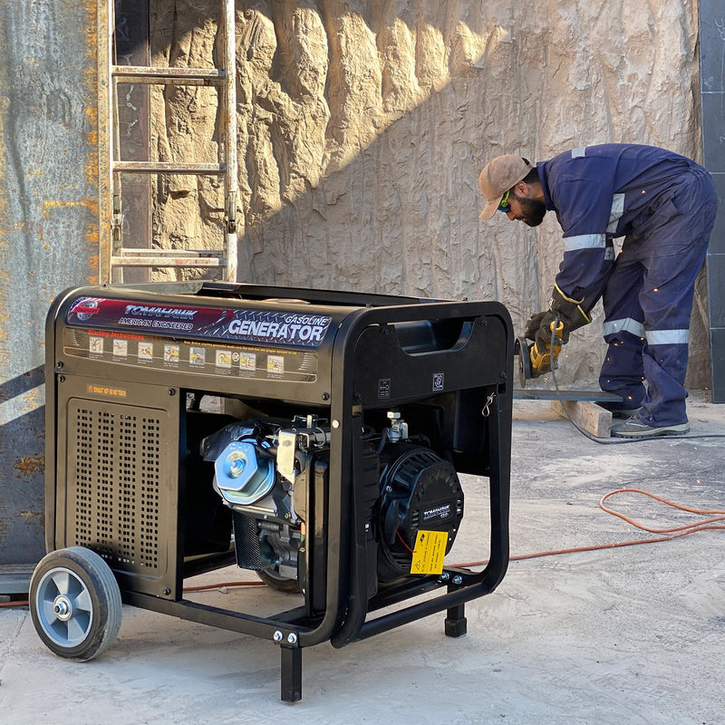 Generador 5.0Kva 21 Amperes de estructura militar de partida manual con AVR Modelo TG5000 Tomahawk Power