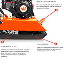 Placa Compactadora 6.1 HP fuerza de compactación de 1360 Kg Modelo HvB80 van Beek