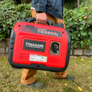 Generador Inverter de 3.5Kw super silencioso y portatil con AVR uso domiciliario Modelo TG3500i Tomahawk Power
