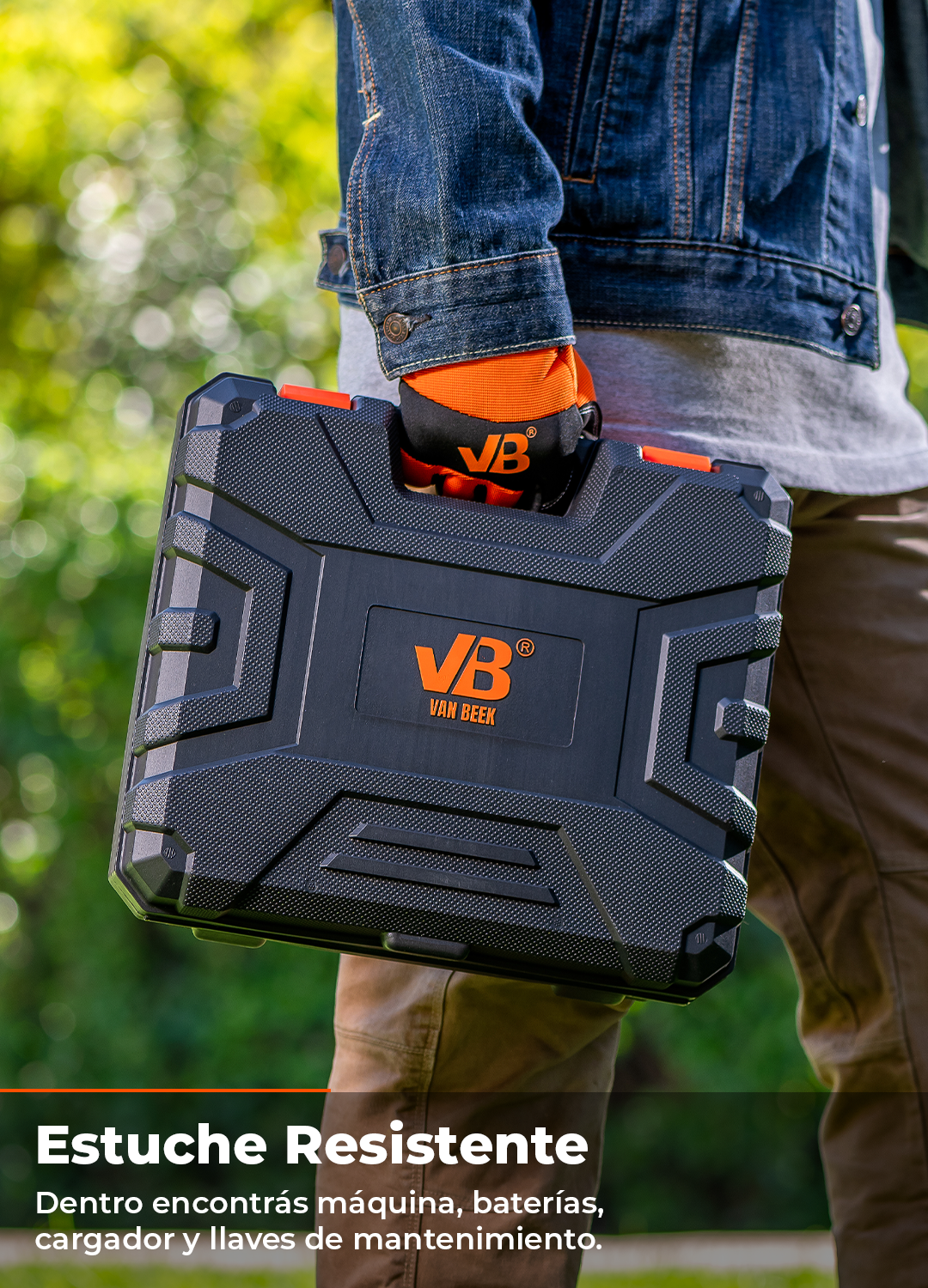 Mini Motosierra Eléctrica a Batería 252W van Beek vBSE4