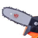 Espada de 10.1cm de la minisierra eléctrica vBSE4 van Beek naranja para cortes precisos y eficientes en madera, plástico y metal.