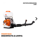POWER PACK Motopulverizadora + Boquilla ULV, Aceite 500 ml, Gorro y Guantes