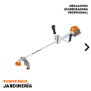 POWER PACK Orilladora Desbrozadora Profesional van Beek 3vB520 + Discos de cortes, Aceite, Gorro y Guantes