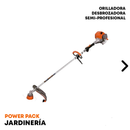 Pack Orilladora Desbrozadora semi-profesional van Beek vB330A + Discos de cortes, Aceite, Gorro y Guantes