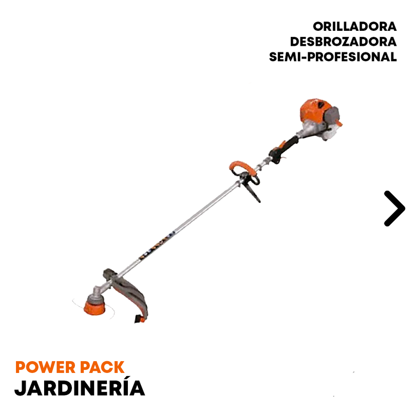Pack Orilladora Desbrozadora semi-profesional van Beek vB330A + Discos de cortes, Aceite, Gorro y Guantes