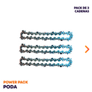 POWER PACK PODA Podadora de Altura de 4.3 metros de largo y ancho de corte de 25cm Modelo vB270 + 3 Cadenas de 10" van Beek