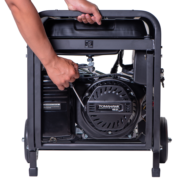 Generador 8.0Kva 30 Amperes de estructura militar de partida manual  con AVR Modelo TG8000 Tomahawk Power