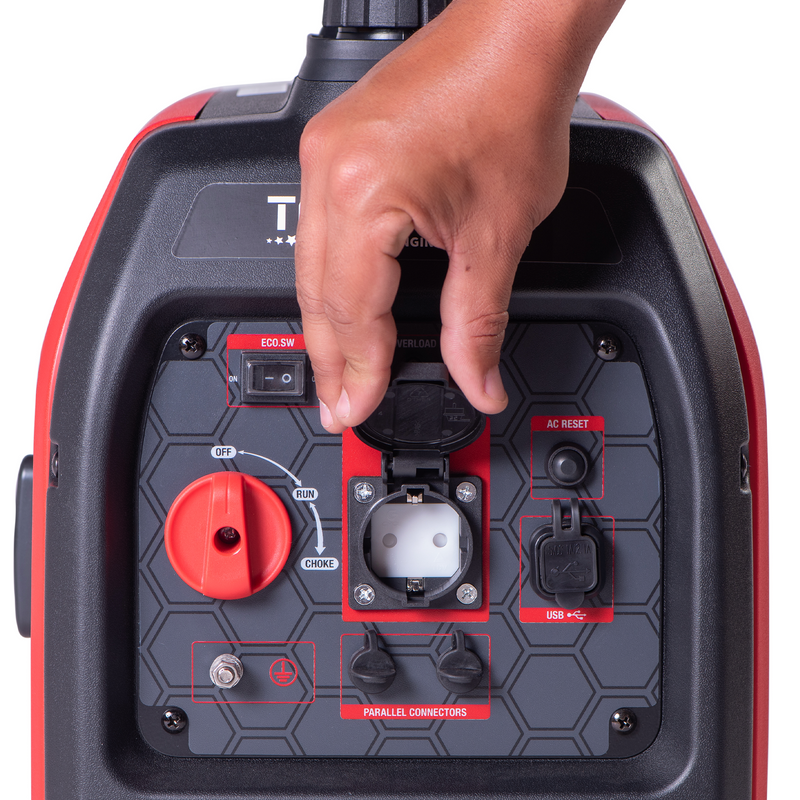 Generador Inverter de 2.0Kw super silencioso y portatil con AVR uso domiciliario Modelo TG2000i Tomahawk Power - PRE VENTA