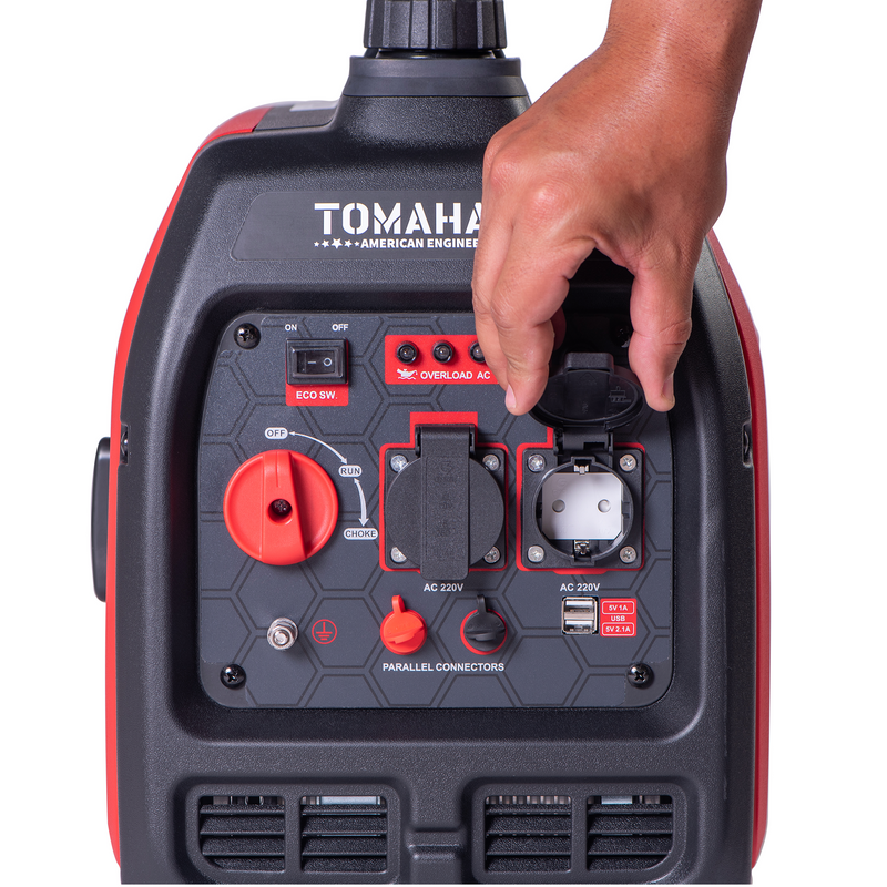 Generador Inverter de 3.0Kw super silencioso y portatil con AVR  uso domiciliario Modelo TG3000i Tomahawk Power