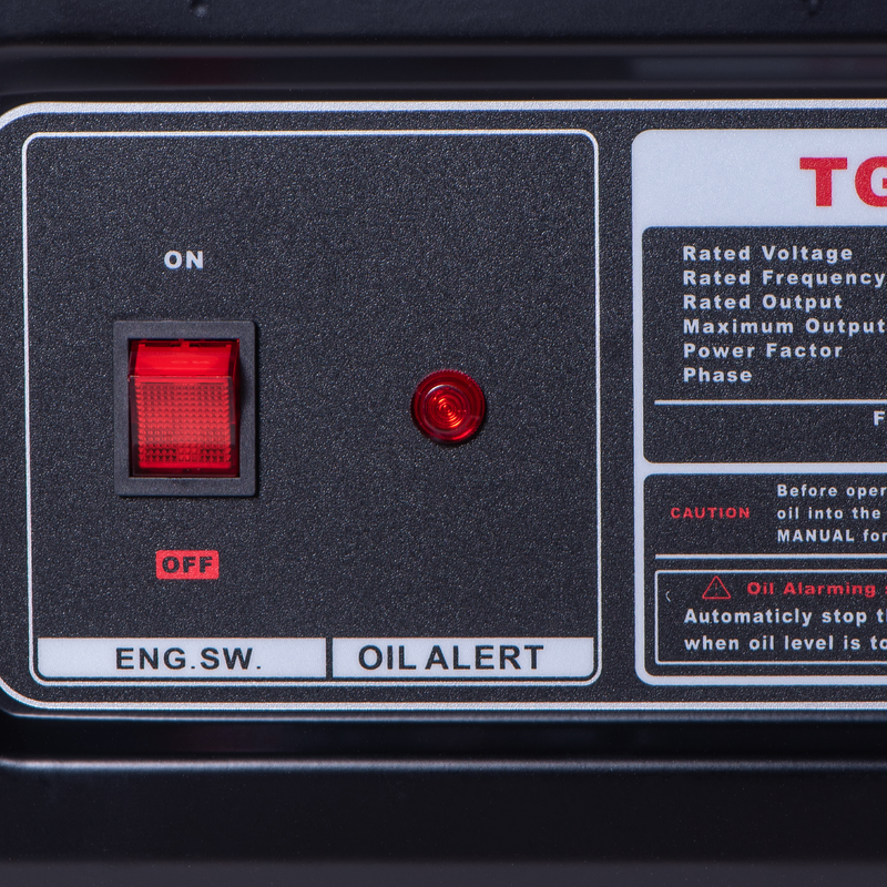 Generador 8.0Kva 30 Amperes de estructura militar de partida manual  con AVR Modelo TG8000 Tomahawk Power
