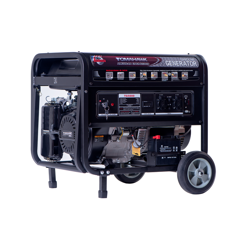 Generador 5.0Kva 21 Amperes de estructura militar y partida electrica  con AVR Modelo TG5000E Tomahawk Power