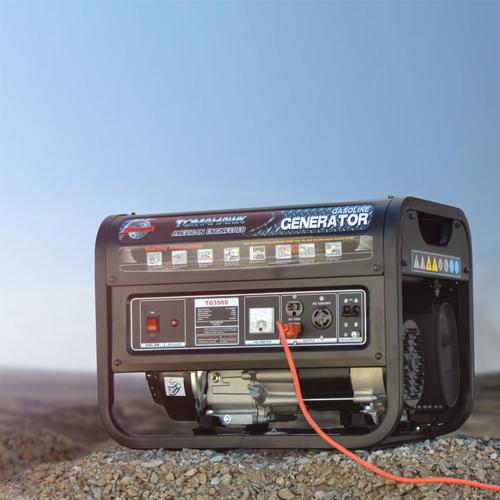 Generador 3.5Kva 16 Amperes de estructura militar y partida manual con AVR Modelo TG3500 Tomahawk Power