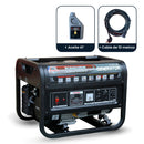 Pack Generador 3.5Kva 16 Amperes de estructura militar y partida manual con AVR Modelo TG3500 Tomahawk Power + Aceite 4T + Cable 10m con conexiones