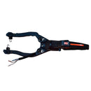 Foto de un soporte van Beek Acelerador Completo para Cortasetos vB60S sosteniendo un cortasetos, sobre un fondo blanco.