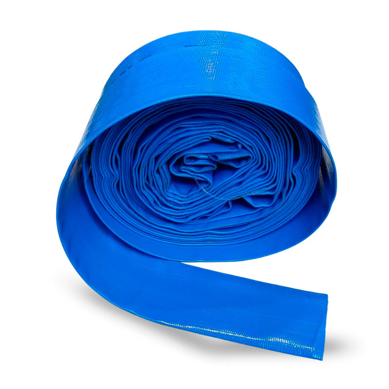 Manguera Lay Flat Azul Plana Tipo Bombero 4 bar - 3" pulgadas
