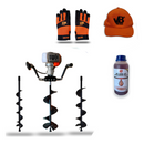 POWER PACK Ahoyadora + Barrenos de 10, 15 y 20 cm, Aceite, Gorro y Guantes.