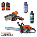 POWER PACK PODA 3 - Minisierra eléctrica de 252W y Largo de la espada 10.1cm Modelo vBSE4 + Motosierra 2 Tiempos de 22" de largo con sistema anti vibración Modelo vB60 van Beek
