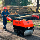 Rodillo doble tambor de Camino 6HP dirección hidraulica y fuerza de compactación de 15KN van Beek vB600